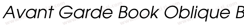Avant Garde Book Oblique BT mfgpctt字体转换